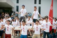 Students participating in a joint college activity during the College Orientation Camp